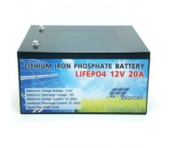 แบตเตอรี่ โซล่าเซลล์ ลิเธียมฟอสเฟส LifePo4 12V 20A