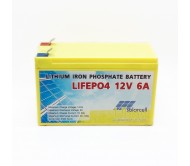 แบตเตอรี่ โซล่าเซลล์ ลิเธียมฟอสเฟส LifePo4 12V 6A