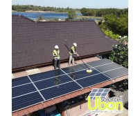 บริการล้างทำความสะอาด พร้อมตรวจเช็คระบบ ชุดโซล่าเซลล์ ON GRID Solar Roof Top