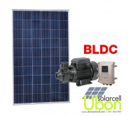 ปั้มน้ำหอยโข่งโซล่าเซลล์ BLDC 24V 280W พลังงานแสงอาทิตย์ 